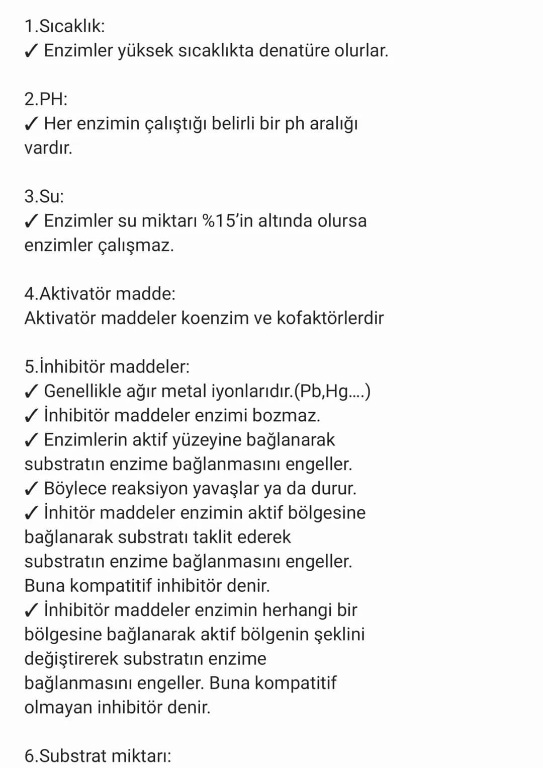 ENZİMLER:
✓ Reaksiyonları hızlandıran, reaksiyondan
değişmeden çıkan aktivasyon enerjisini
düşüren biyolojik katalizörlere enzim denir.
Akti