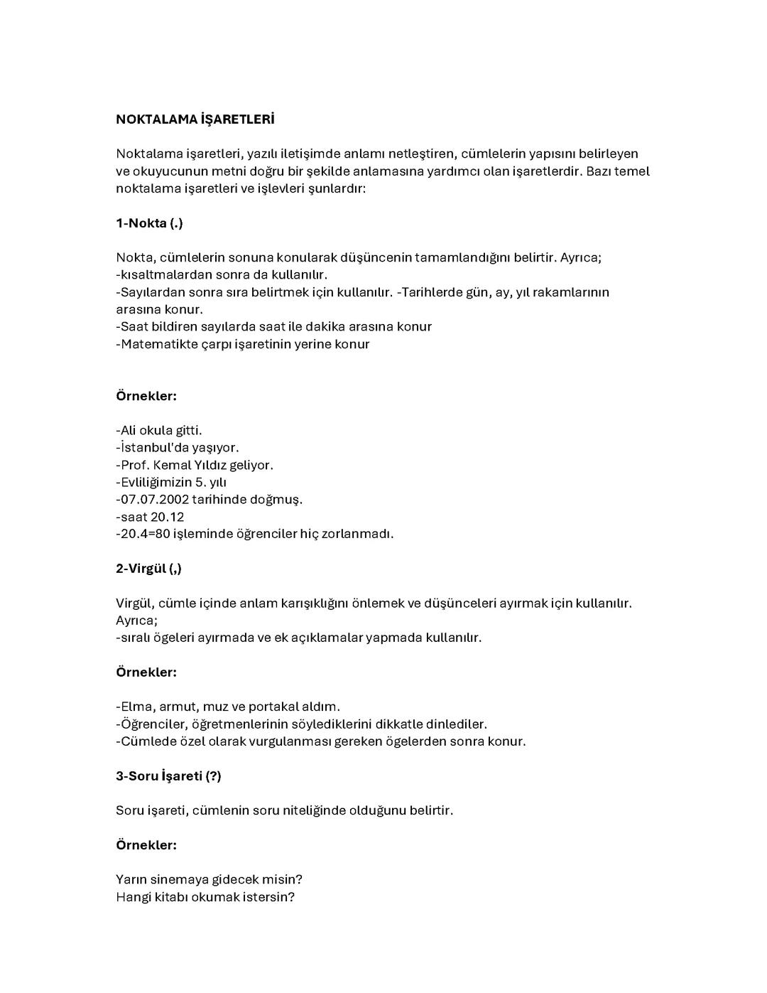 İmla Kuralları ve Noktalama İşaretleri Rehberi