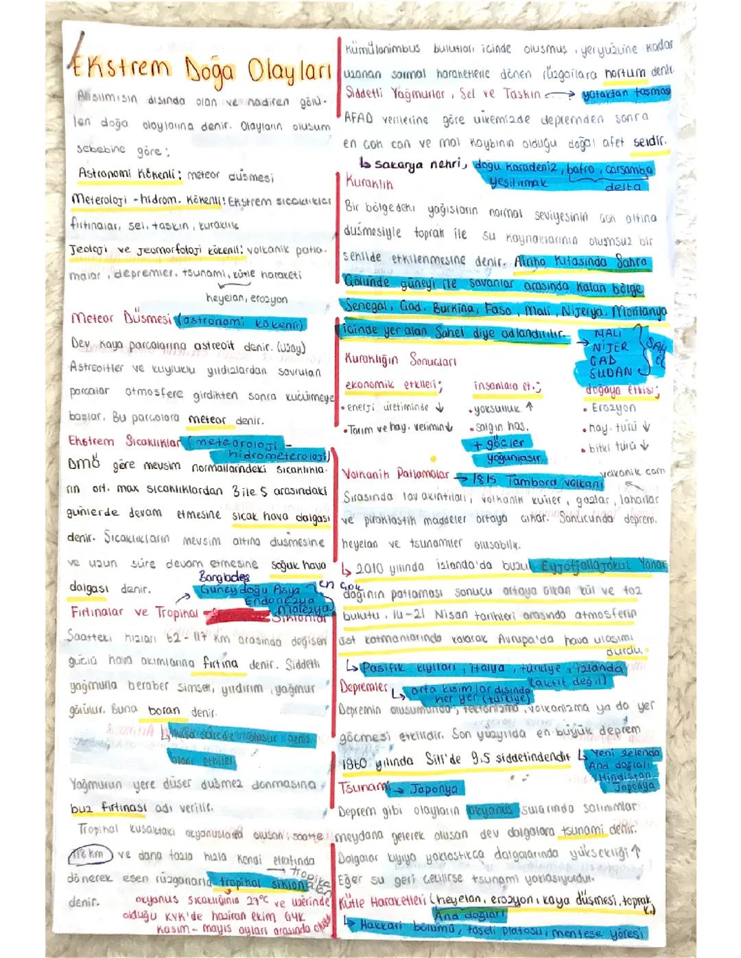 Ekstrem doğa olayları