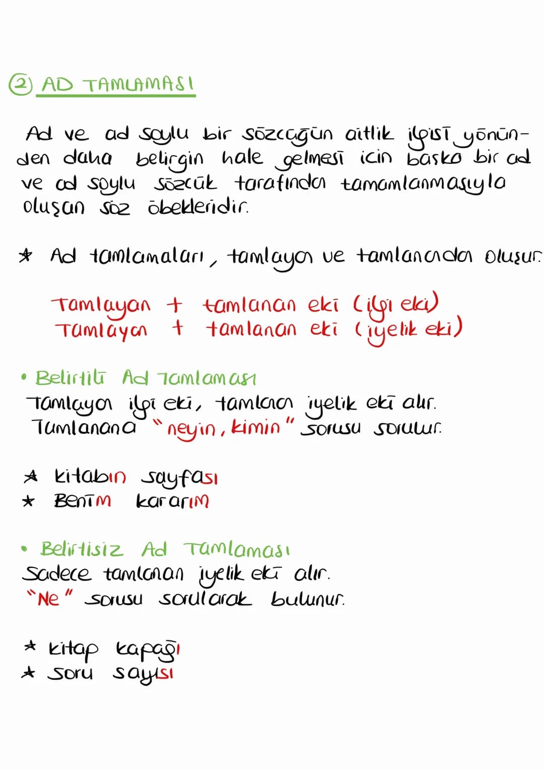 tamlamalar
①1 SIFAT TAMLAMASI
Sifatların adların önüne gelerek onlarla oluşturduk
ları söz öbeklerine sifat tamlaması denir.
Sifat + ad
taml