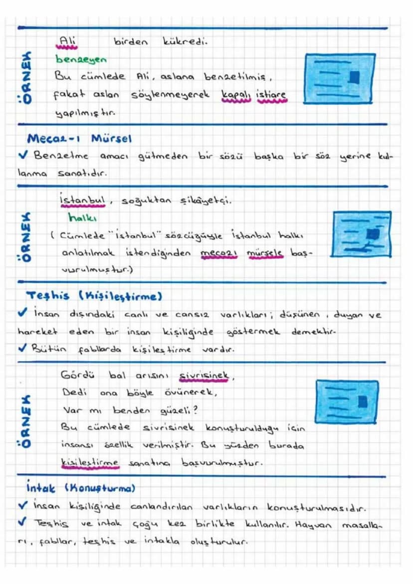 SÖZ SANATLARI (EDEBI SANATLAR)
Edebi metinlerin anlaşılmasında ve yorumlanmasında
natların önemli bir yeri vardır.
edebi sa-
Özellikle Divan