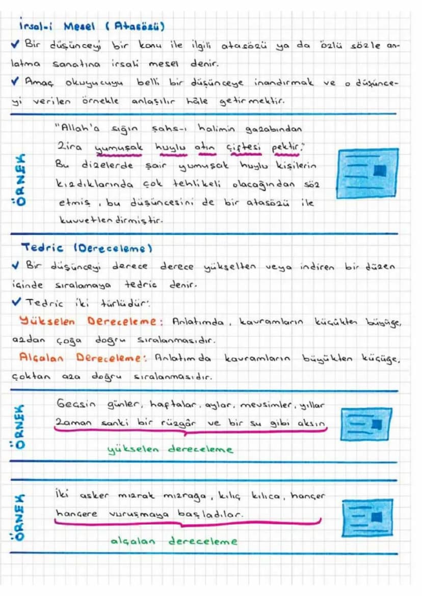 SÖZ SANATLARI (EDEBI SANATLAR)
Edebi metinlerin anlaşılmasında ve yorumlanmasında
natların önemli bir yeri vardır.
edebi sa-
Özellikle Divan