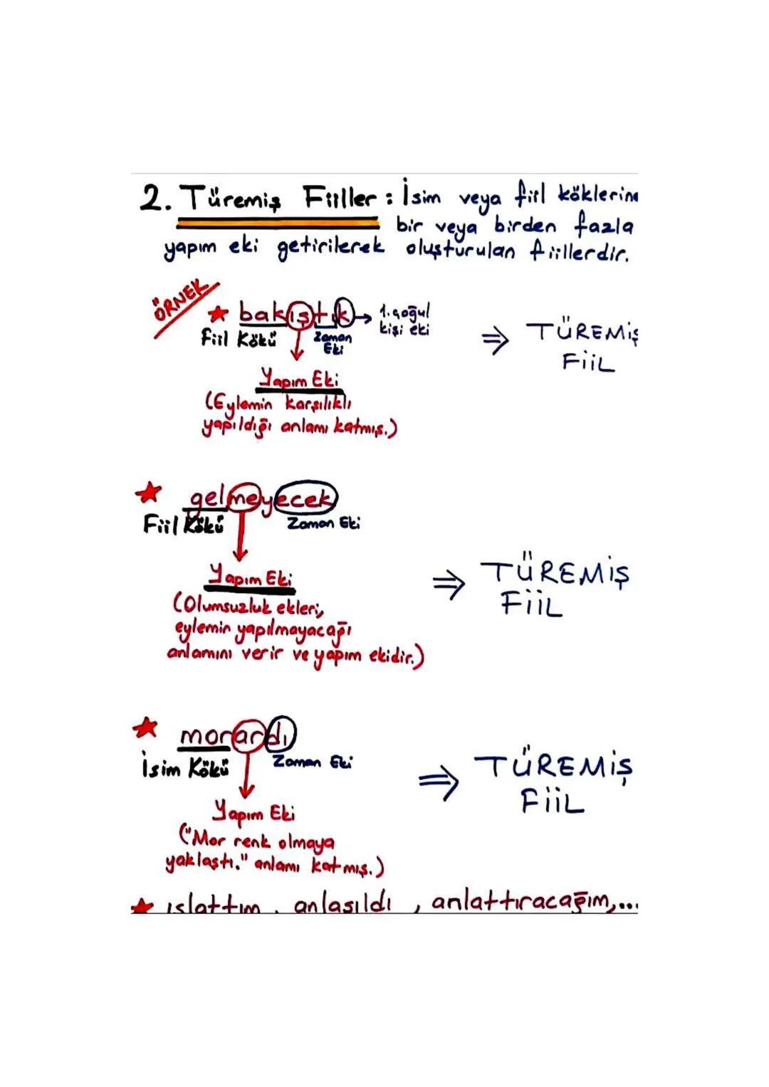 ### 3. Birleşik Fiiller:

1. Kurallı Birleşik Fiiller=>

| Yeterlik Fiili "-ebilmek, -abilmek"
Kattığı anlam: gücü yetme, dasılık, ihtimal

