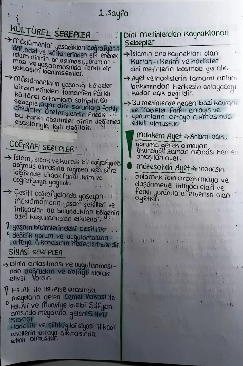5.UNITELM
ISLAM DÜŞÜNCESİNDE
ITIKADI, SIYASI VE FIKHI
YORUMLAR
DINI YORUM FARKLILIKLAR-I ISLAM DÜŞÜNCESİNDE
ININ SEBEPLERİ
Din, Allah tarafı