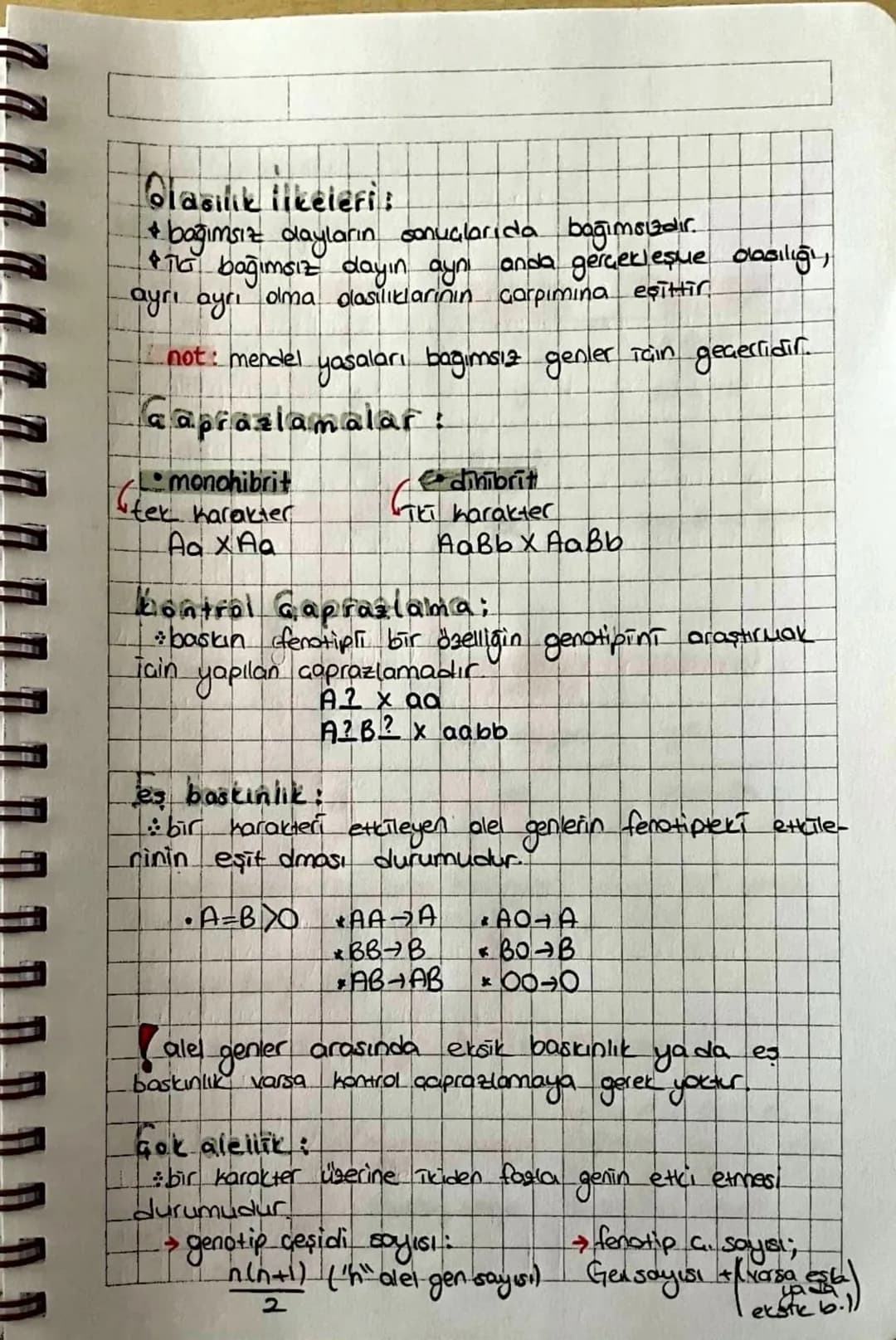 •
Kalıtım - Özet
kalitsal karakterlerin aktarılmasını, bu karakterler
Üzerine Gevrenin etkisini ve canlılardaki kalıtsal aesīt-
liliği incel