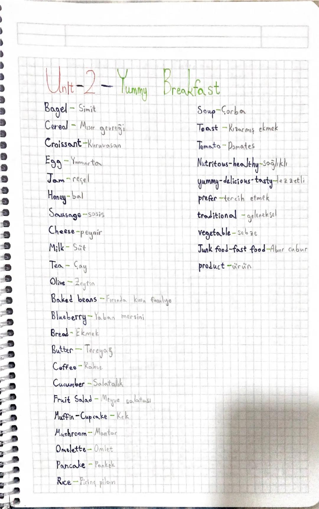 - Unit-1 Life

Arrive home Eve varmak
Attend = Join=katılmak
Get dressed = Giyinmek
Go back home Eve geri dönmek
Have breakfast = Kahvaltı e