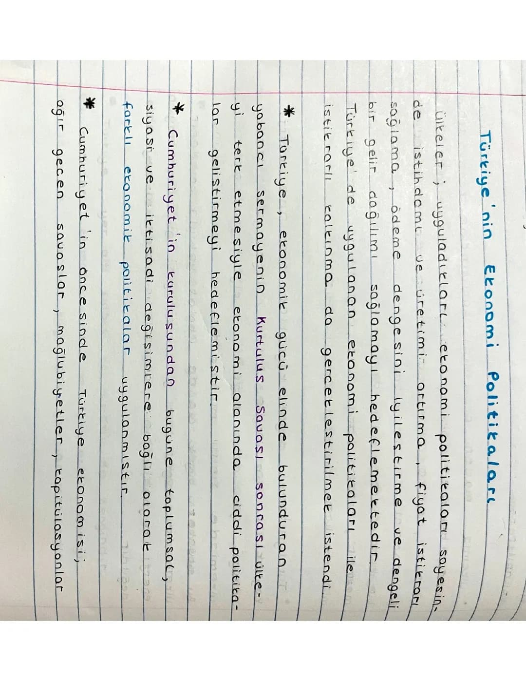 Türkiye’nin ekonomi politikaları