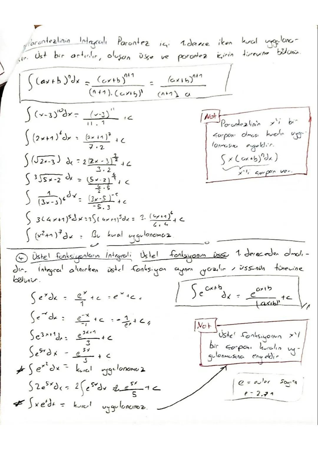 Jup
# Integral Temel Bilgiler
tegral türevin tersidir.

$f(x) \longrightarrow F'(x)$

antiderivative = Ters türev = integral

$f(x)) \longri