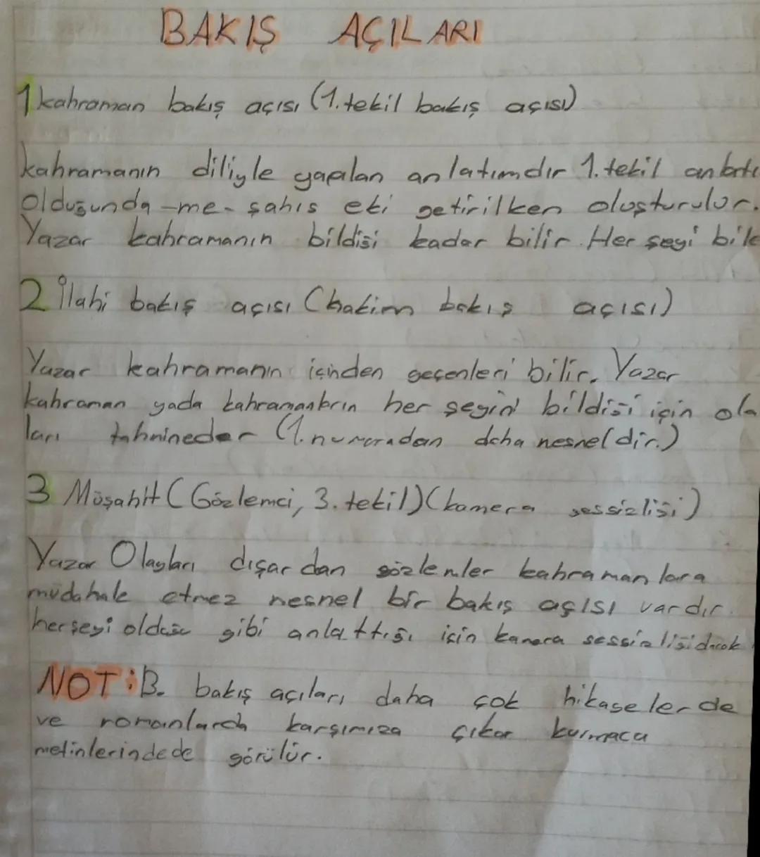 BAKIS
1 kahraman bakış açısı
AÇILARI
(1.tekil bakış açısı).
kahramanın diliyle yapılan anlatımdır 1. tekil anlatı
Oldusunda -me- sahis eti g