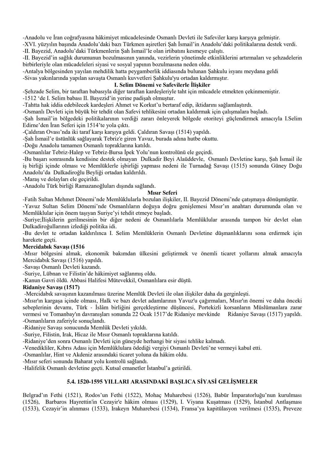 5. ÜNİTE
DÜNYA GÜCÜ OSMANLI (1453-1595)
5.1. 1453-1520 YILLARI ARASINDAKİ BAŞLICA SİYASİ GELİŞMELER
Başlıca siyasi gelişmeler
İstanbul'un Fe