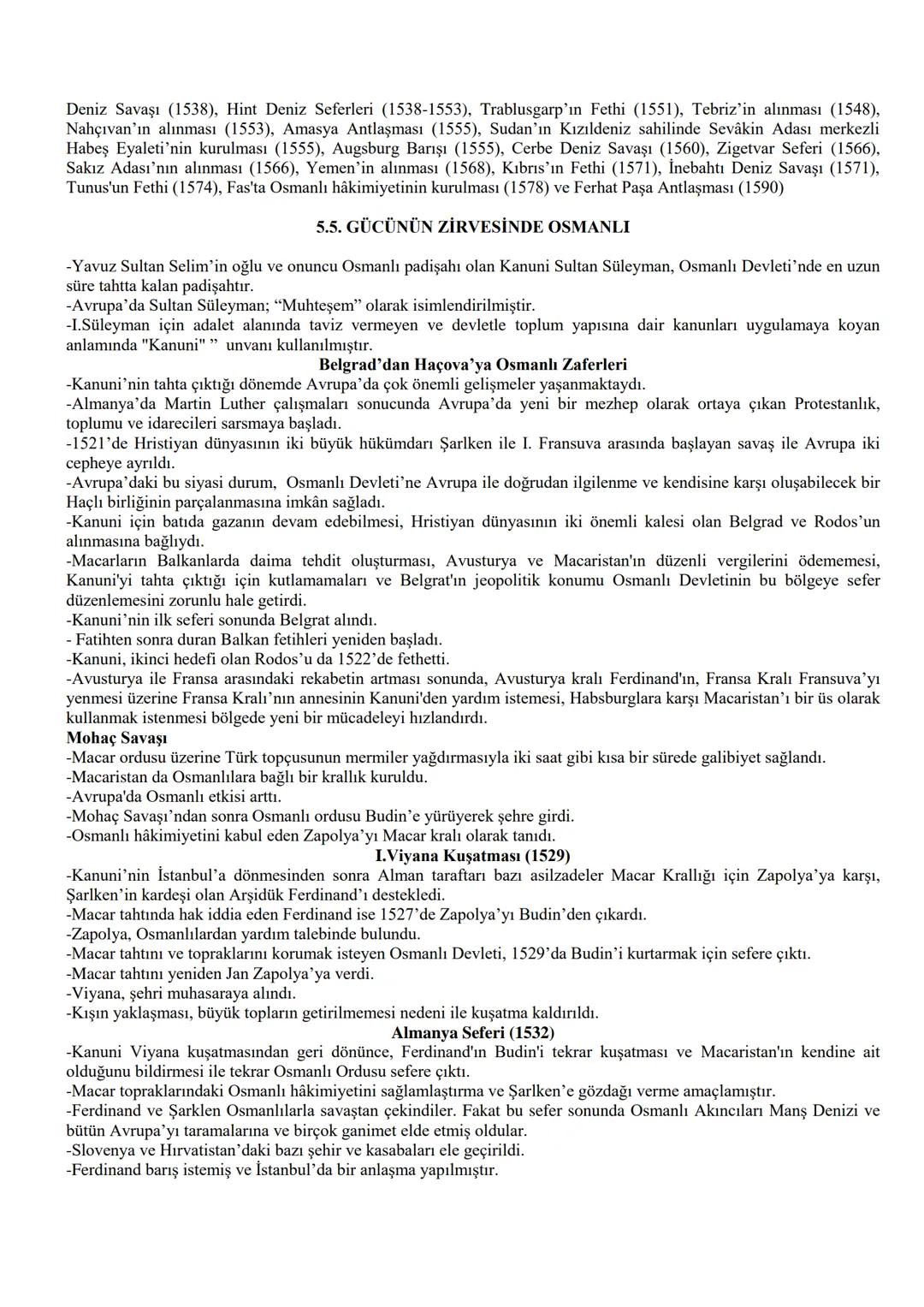 5. ÜNİTE
DÜNYA GÜCÜ OSMANLI (1453-1595)
5.1. 1453-1520 YILLARI ARASINDAKİ BAŞLICA SİYASİ GELİŞMELER
Başlıca siyasi gelişmeler
İstanbul'un Fe