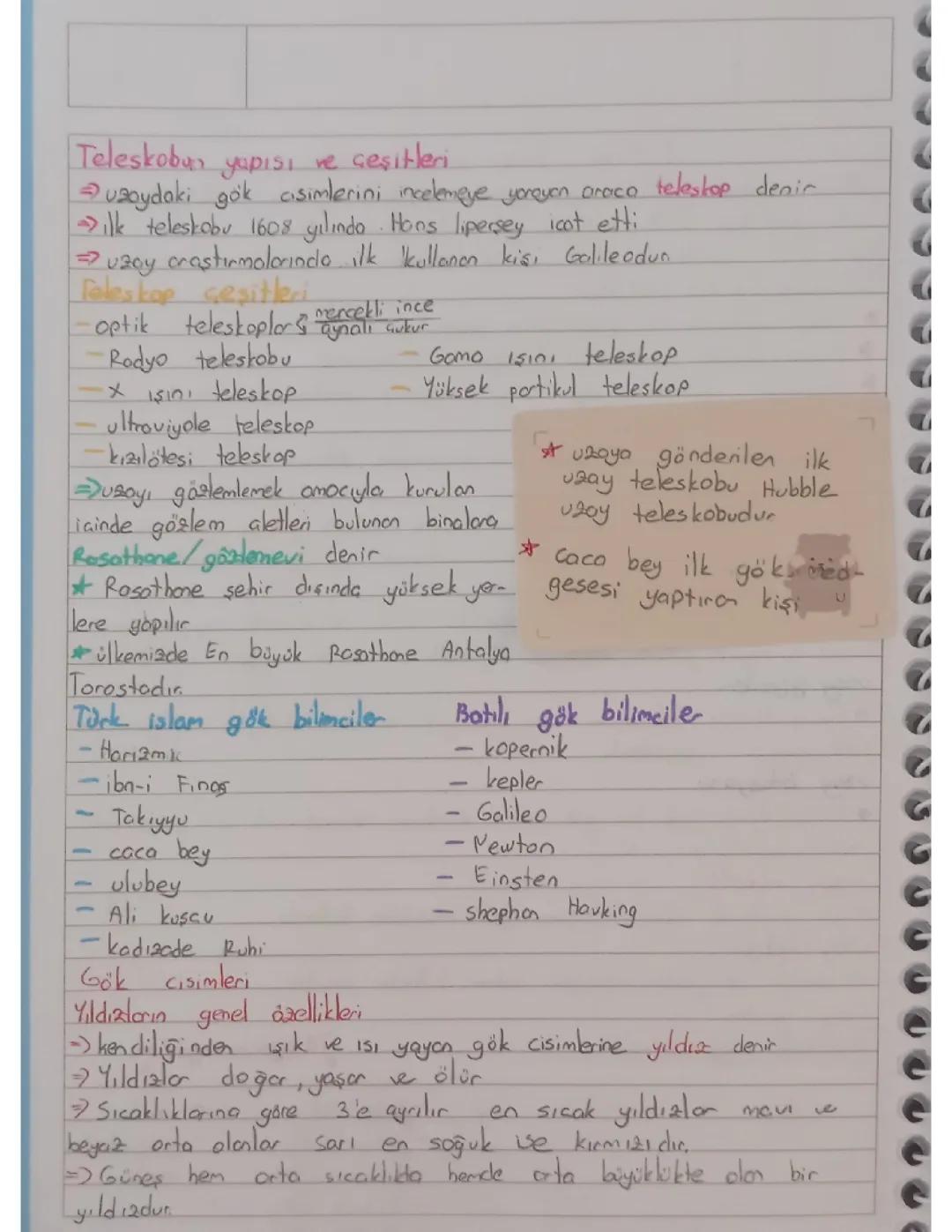 7. Sınıf Fen Bilimleri 1. Ünite Özet