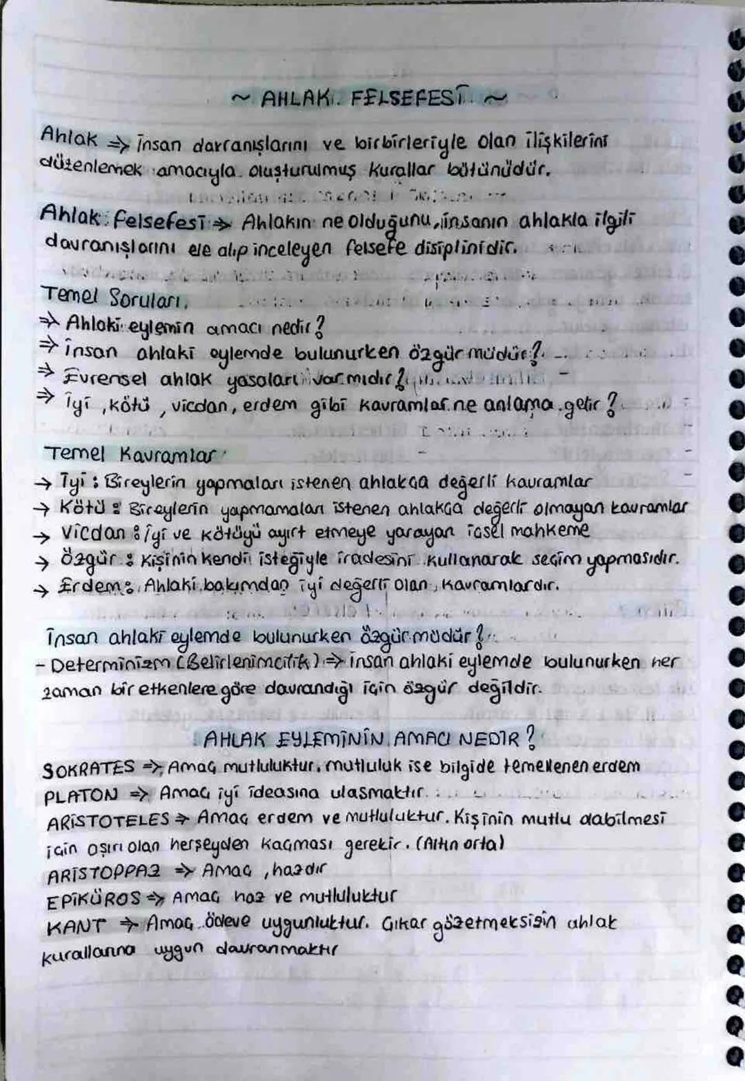 ~AHLAK FELSEFEST~
Ahlak insan davranışlarını ve birbirleriyle olan ilişkilerini
düzenlemek amacıyla oluşturulmuş kurallar bütünüdür.
Ahlak F