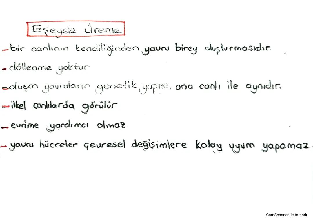 eşeyli ve eşeysiz üreme