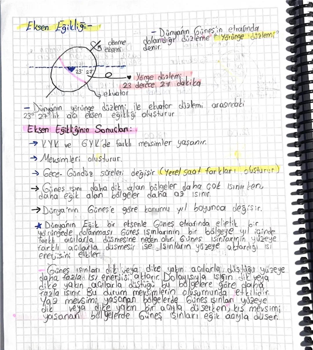 - Mevsimler ve İklim -
dönme ekseni
Kuzey
→ekvator
Dünyamızın, kutuplardan
basık ekvatordan sişkin
Şekilde geoid denir.
Yarım
Küre Güney
Kuz