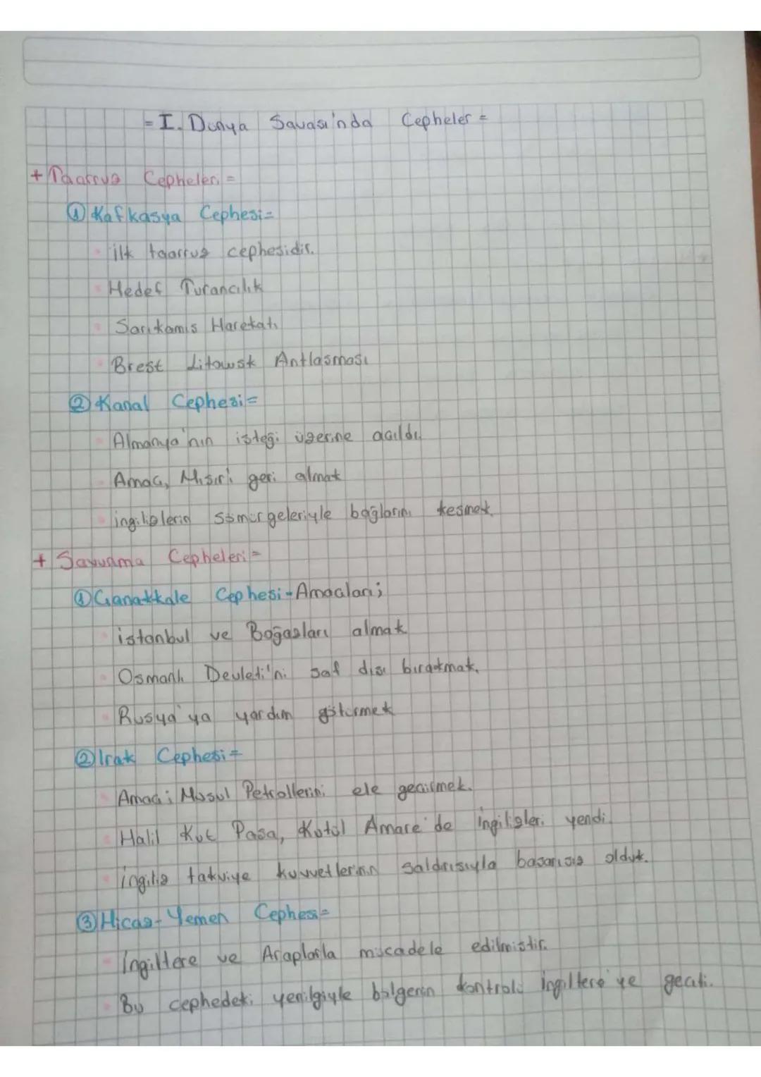 = I. Donya Savaşı'nda
+ Paarrua Cepheleri =
Kafkasya Cephesi=
ilk taarrus cephesidir.
Hedef Turancılık
Sankamis Harekati.
Brest Litowsk Antl