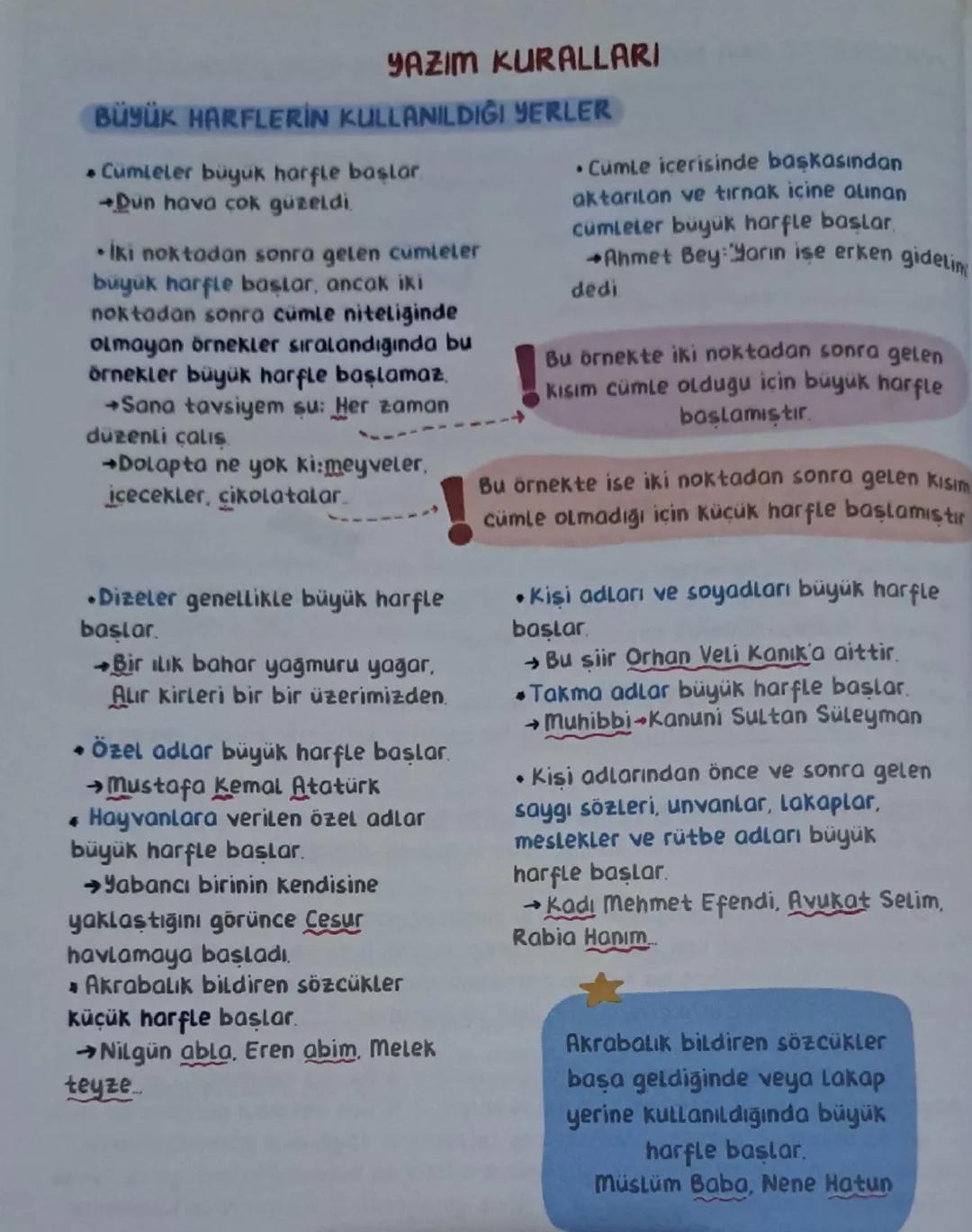 TYT Türkçe: Yazım Kuralları Hakkında Detaylı Notlar