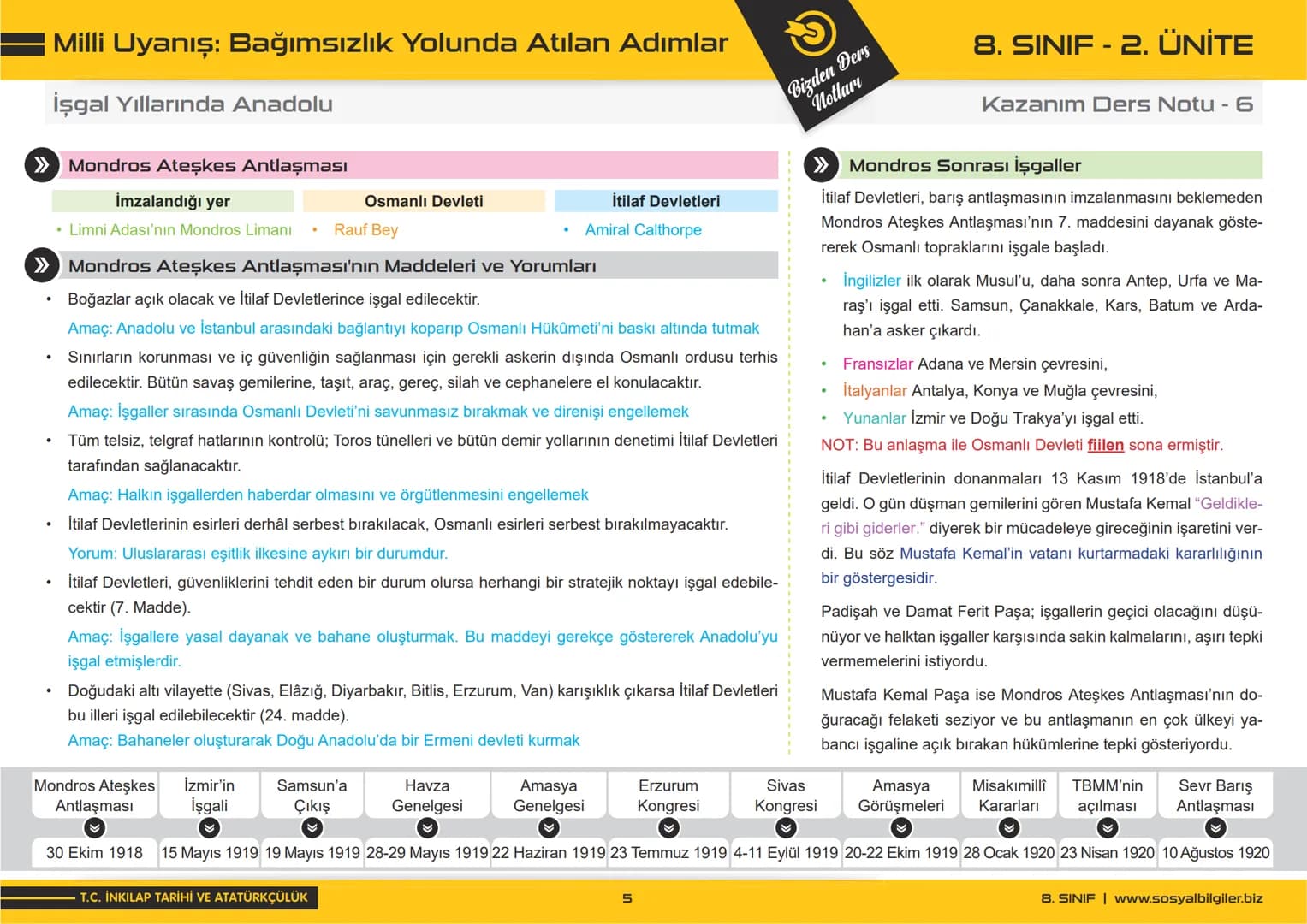 8.SINIF
1, 2, 3, 4, 5 ve
6.ÜNİTE
DERS NOTLARI
sosyalbilgiler.biz
Şeyhmus Yüce # 8.SINIF
# I.ÜNİTE
# DERS NOTLARI

sosyalbilgiler.biz        