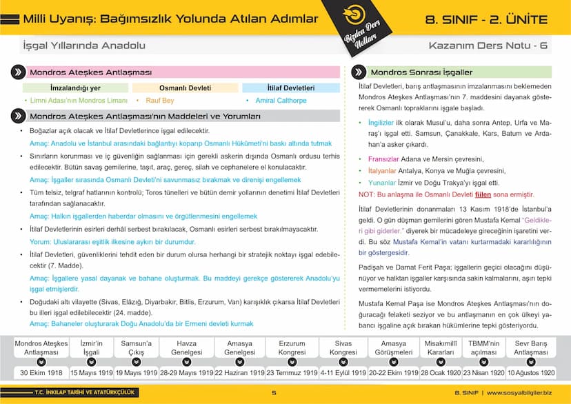 8.SINIF
1, 2, 3, 4, 5 ve
6.ÜNİTE
DERS NOTLARI
sosyalbilgiler.biz
Şeyhmus Yüce # 8.SINIF
# I.ÜNİTE
# DERS NOTLARI

sosyalbilgiler.biz        