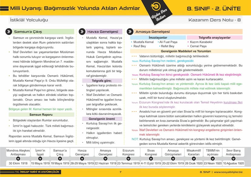 8.SINIF
1, 2, 3, 4, 5 ve
6.ÜNİTE
DERS NOTLARI
sosyalbilgiler.biz
Şeyhmus Yüce # 8.SINIF
# I.ÜNİTE
# DERS NOTLARI

sosyalbilgiler.biz        