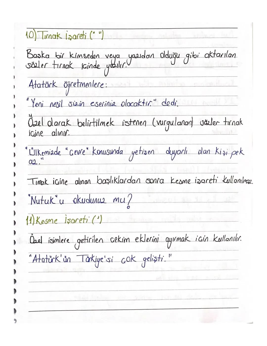 TVT Türkçe-Noktalama işaretleri
1) Nokta (.)
- Cümlenin sonuna konur
- Kısaltmaların sonuna konur. Dr. Ayhan Bey/Dt. Zeynep Uğjuak
-Sayılard