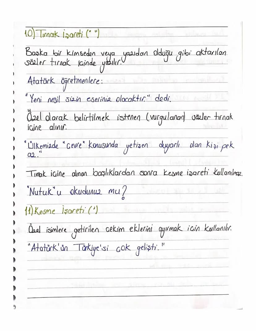 TVT Türkçe-Noktalama işaretleri
1) Nokta (.)
- Cümlenin sonuna konur
- Kısaltmaların sonuna konur. Dr. Ayhan Bey/Dt. Zeynep Uğjuak
-Sayılard