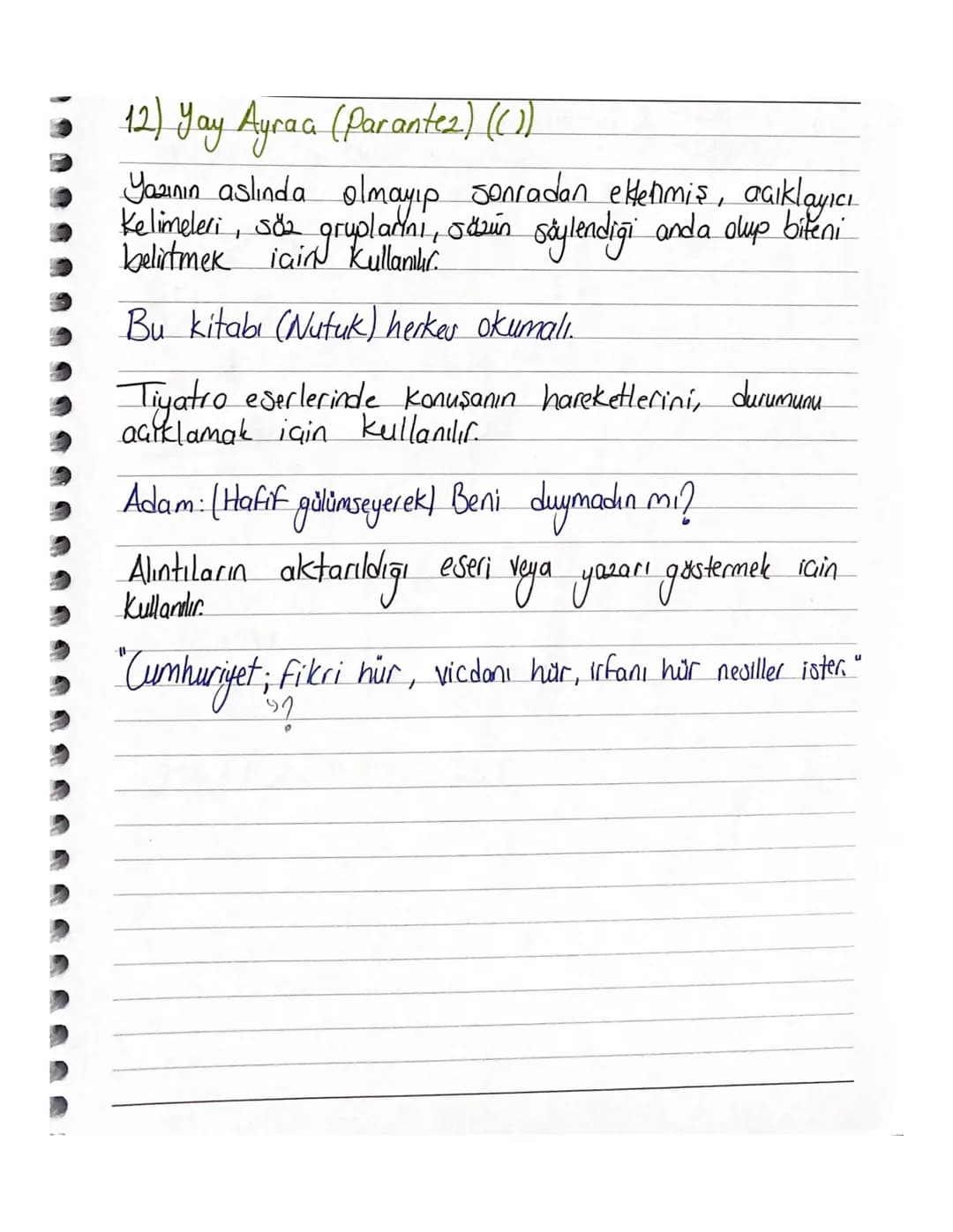 TVT Türkçe-Noktalama işaretleri
1) Nokta (.)
- Cümlenin sonuna konur
- Kısaltmaların sonuna konur. Dr. Ayhan Bey/Dt. Zeynep Uğjuak
-Sayılard