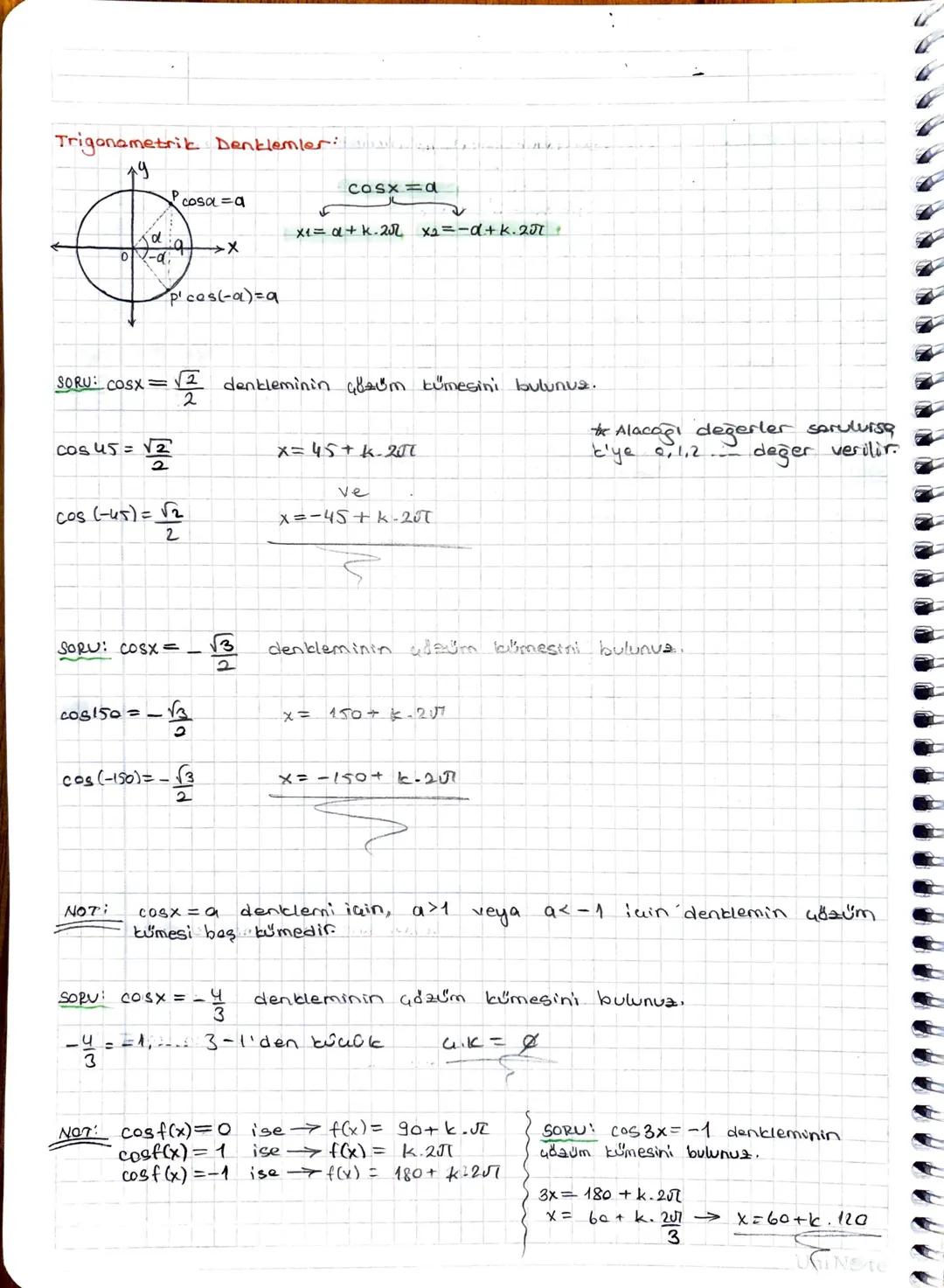 Trigonametrik Denklemler:

Cosx=d

cosa=a
x1= a+k.202 x2=-1+k.27

pices(-a)=a

SORU: $COSx=\frac{\sqrt{2}}{2}$ denkleminin çbaum tümesini bu