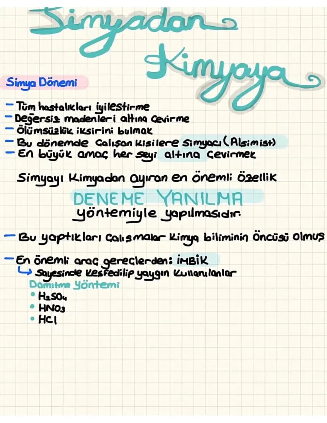 Simyadan kimyaya