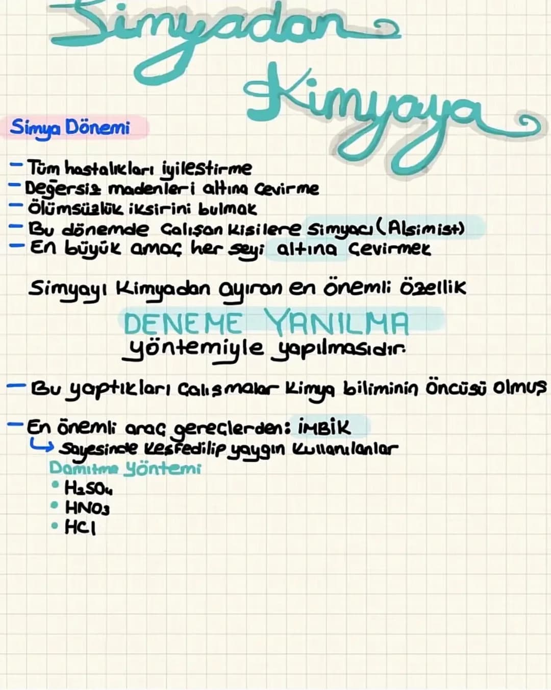 Simyadan
Simya Dönemi
Kimyaya
-Tüm hastalıkları iyileştirme
Değersiz madenleri altına cevirme
Ölümsüzlük iksirini bulmak
- Bu dönemde çalışa