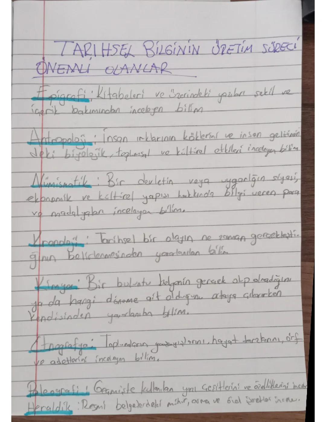 Tarihsel bilginin üretim süreci