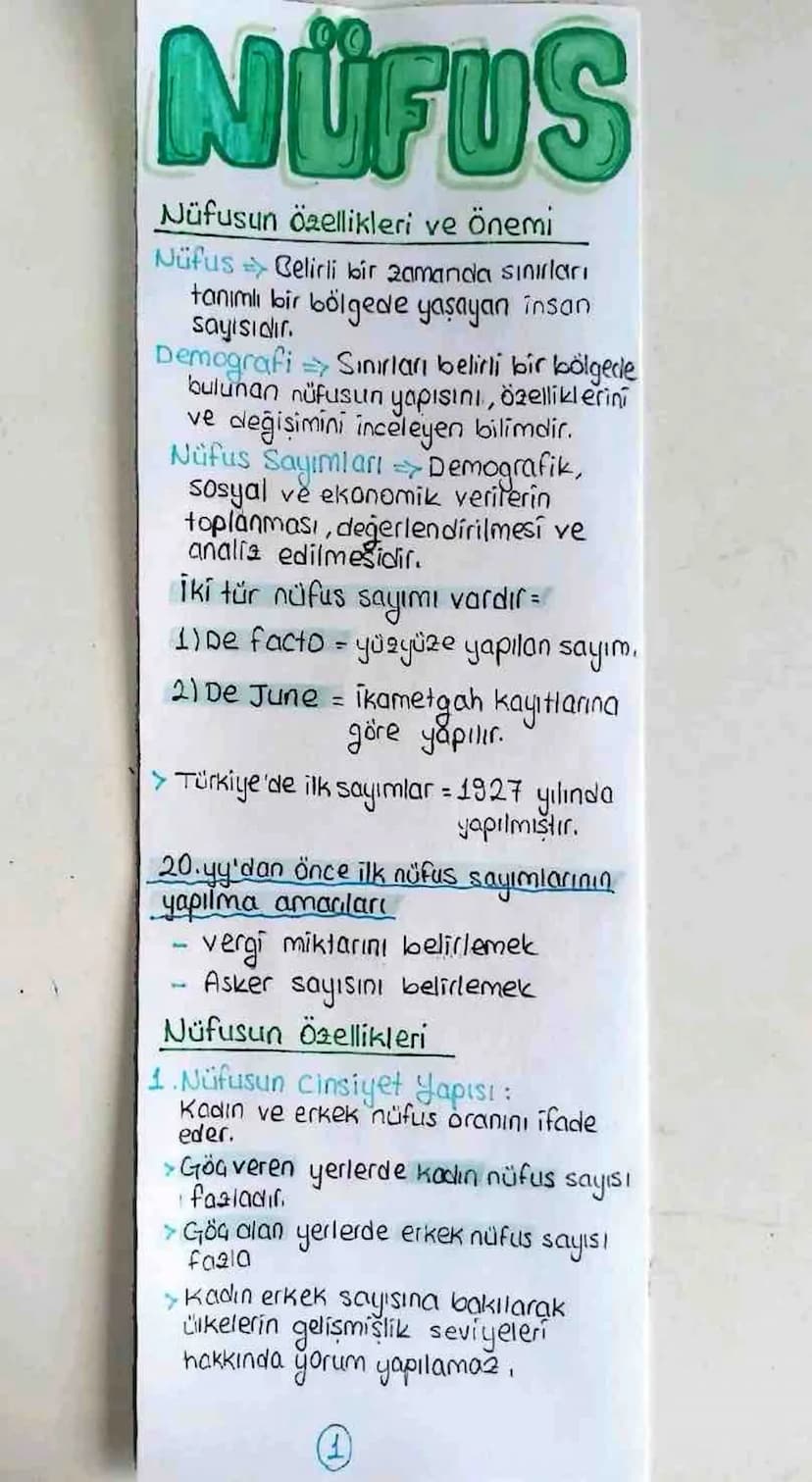 NÜFUS
Nüfusun özellikleri ve önemi
Nüfus => Celirli bir zamanda sınırları
tanımlı bir bölgede yaşayan insan
sayısıdır.
Demografi Sınırları b