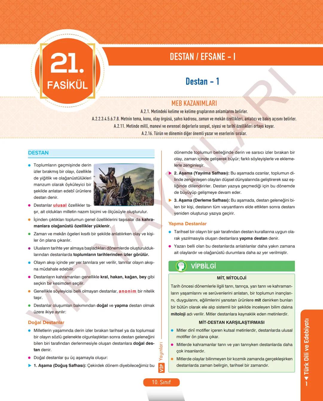 # 12.
FASİKÜL
ŞİİR - 1
İslamiyet'in Kabulünden Önceki Türk Şiiri
MEB KAZANIMLARI
A.1.1. Metinde geçen kelime ve kelime gruplarının anlamları