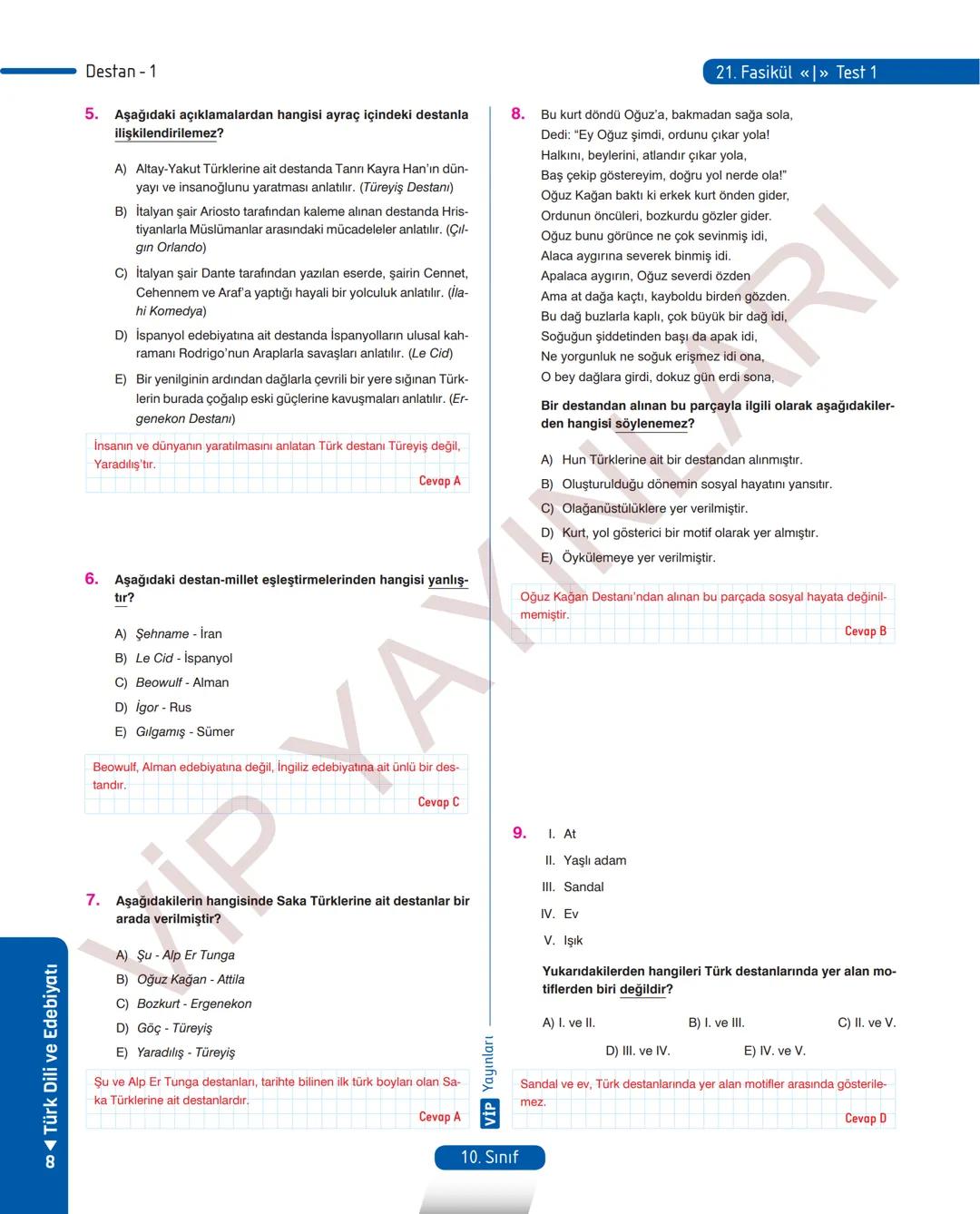 # 12.
FASİKÜL
ŞİİR - 1
İslamiyet'in Kabulünden Önceki Türk Şiiri
MEB KAZANIMLARI
A.1.1. Metinde geçen kelime ve kelime gruplarının anlamları