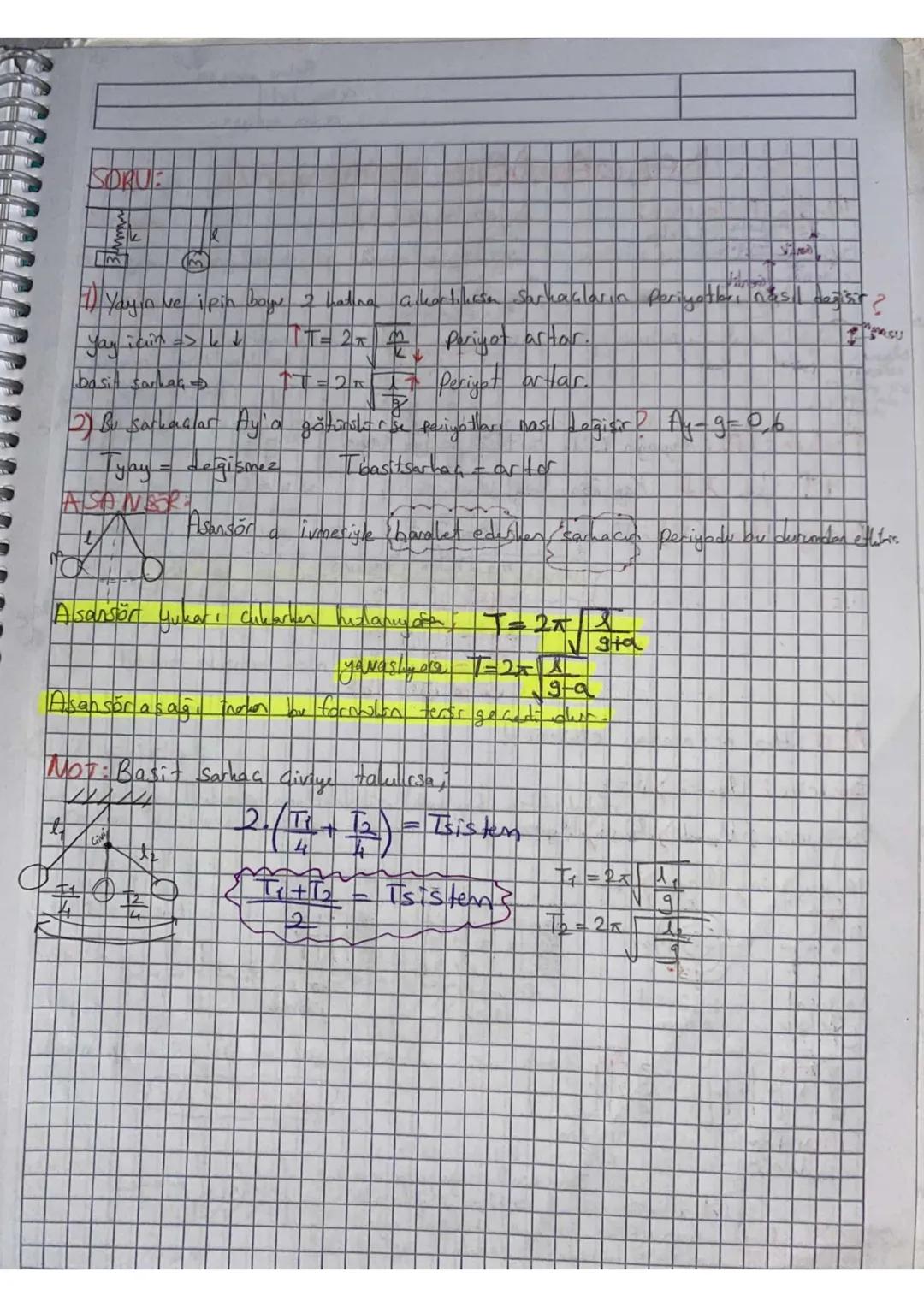 BAST
HARMONIK HARAKET (BHH
* Sürekli kending tekrarlayan harakete "Periyadik haraket, tikesion harakett, Sallan
haraketi veya basit harmork 