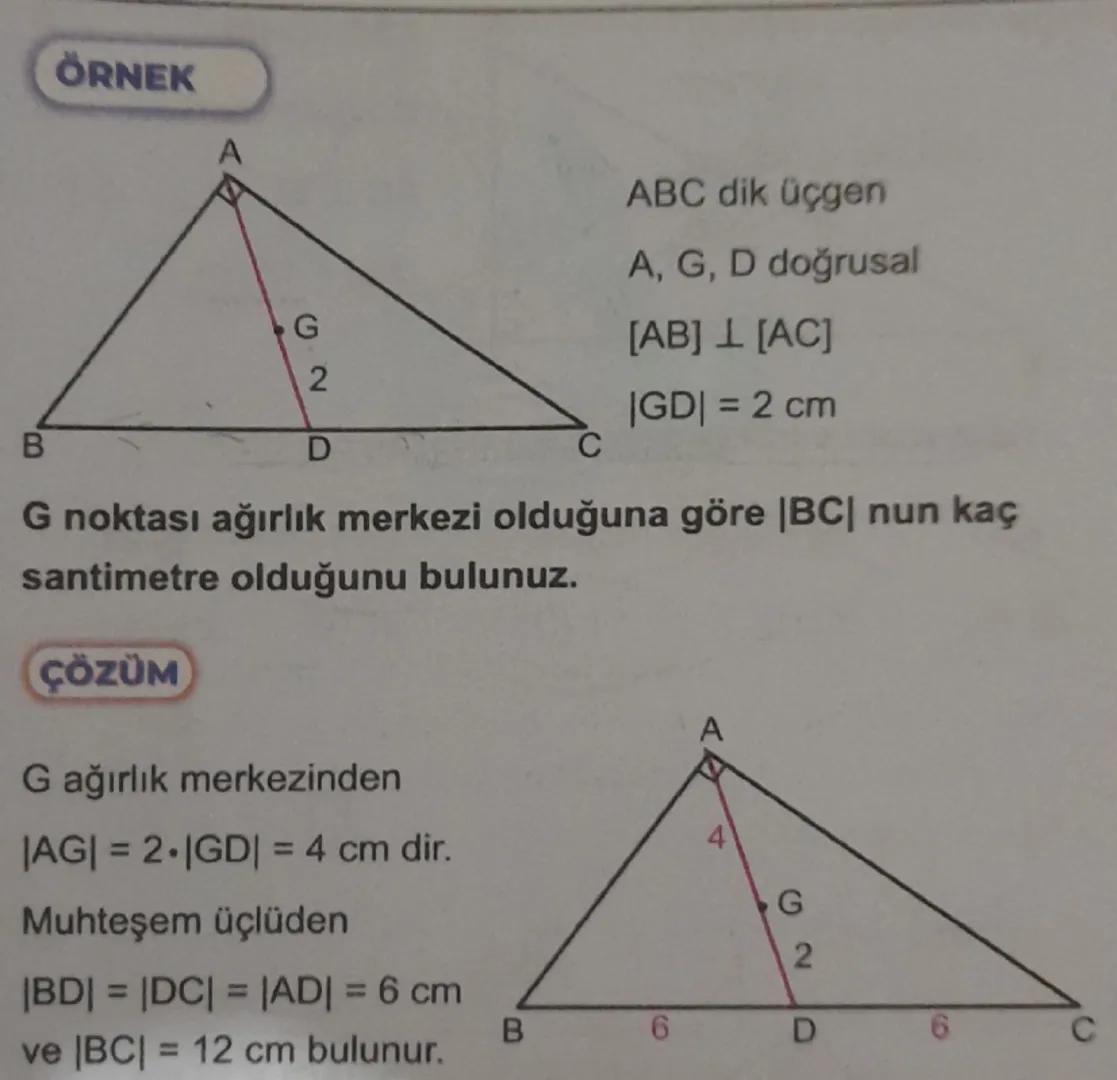 Süreç Çıktısı

Bir üçgenin kenarortayları üçgenin içinde bir noktada
kesişir. Bu nokta üçgenin ağırlık merkezidir.

A

2a

F
E

c
b

2b
2c

