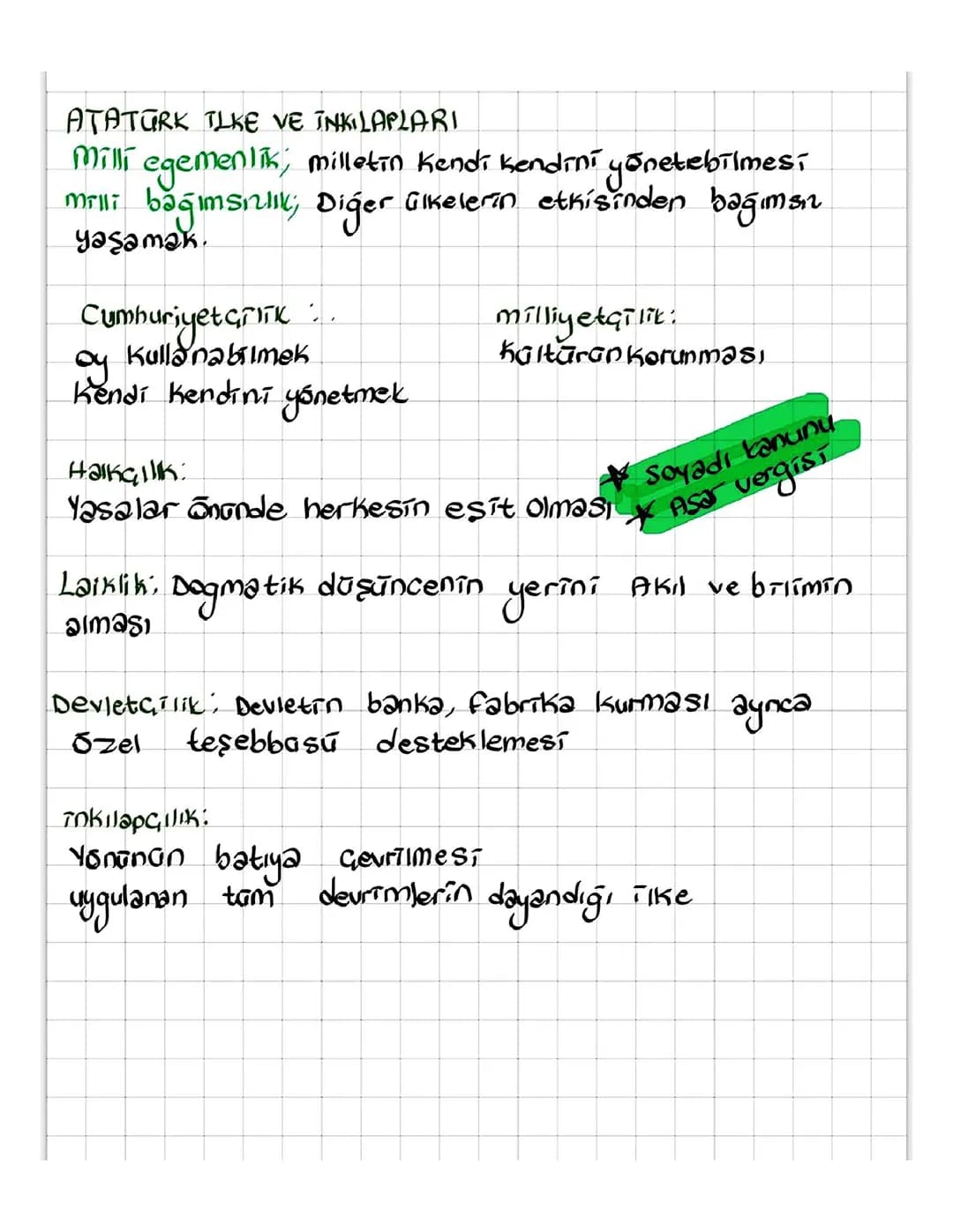 İnkılap konu özeti 