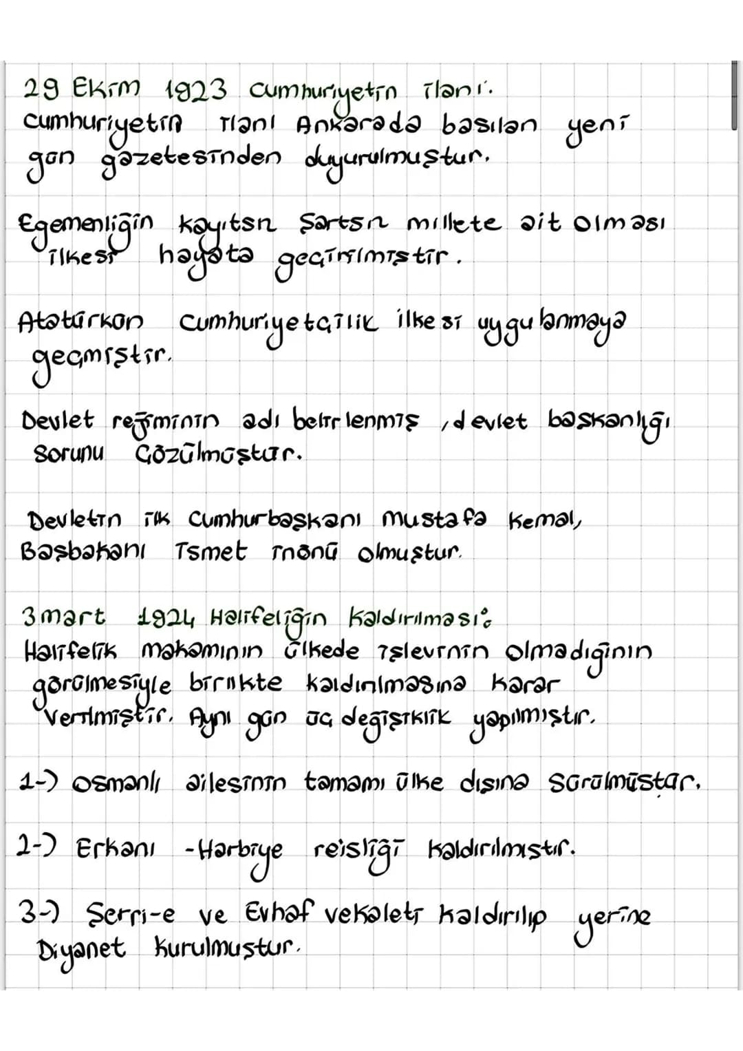 ATATÜRK TLKE VE INKILAPLARI
Milli egemenlik, milletin kendi kendini yönetebilmesi
mrilli bağımsızlık; Diğer ülkelerin etkisinden bağımın
yas