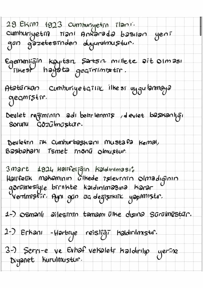 ATATÜRK TLKE VE INKILAPLARI
Milli egemenlik, milletin kendi kendini yönetebilmesi
mrilli bağımsızlık; Diğer ülkelerin etkisinden bağımın
yas