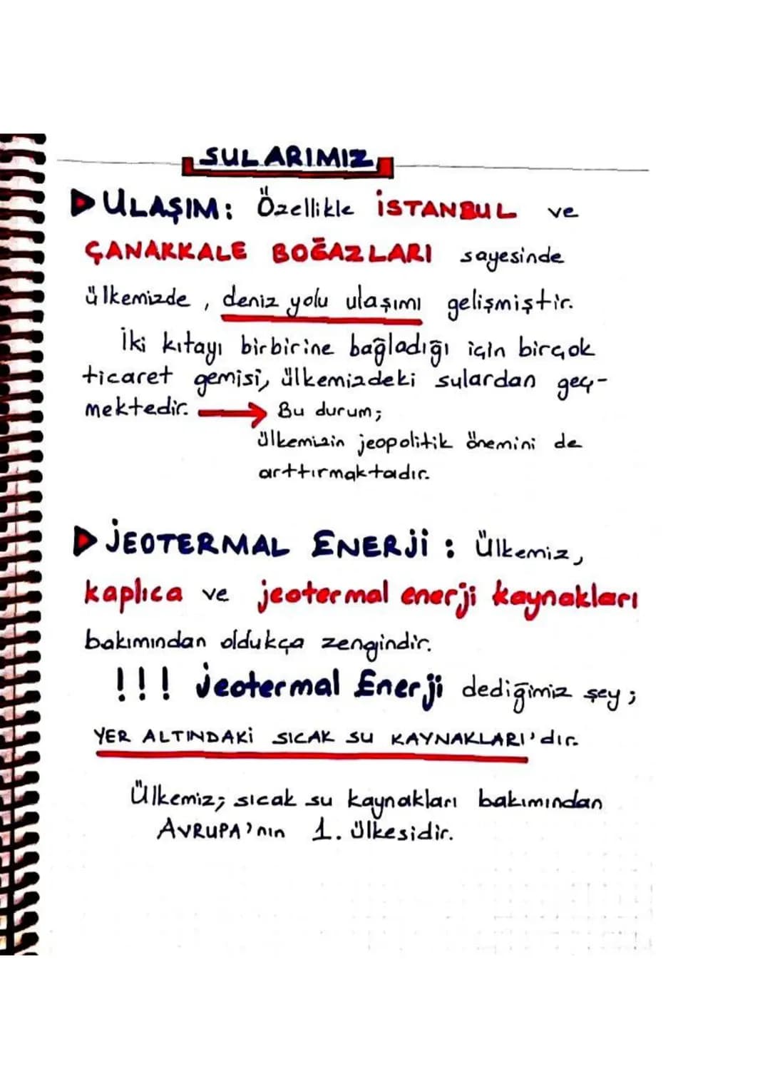 SULARIMIZ
▷ DENİZ TURIZMİ: Özellikle AKDENİZ ve EGE
kıyıları, oldukça sıcak olduğu için, bu kıyılarımızda
denize girme süresi uzundur.
Özell