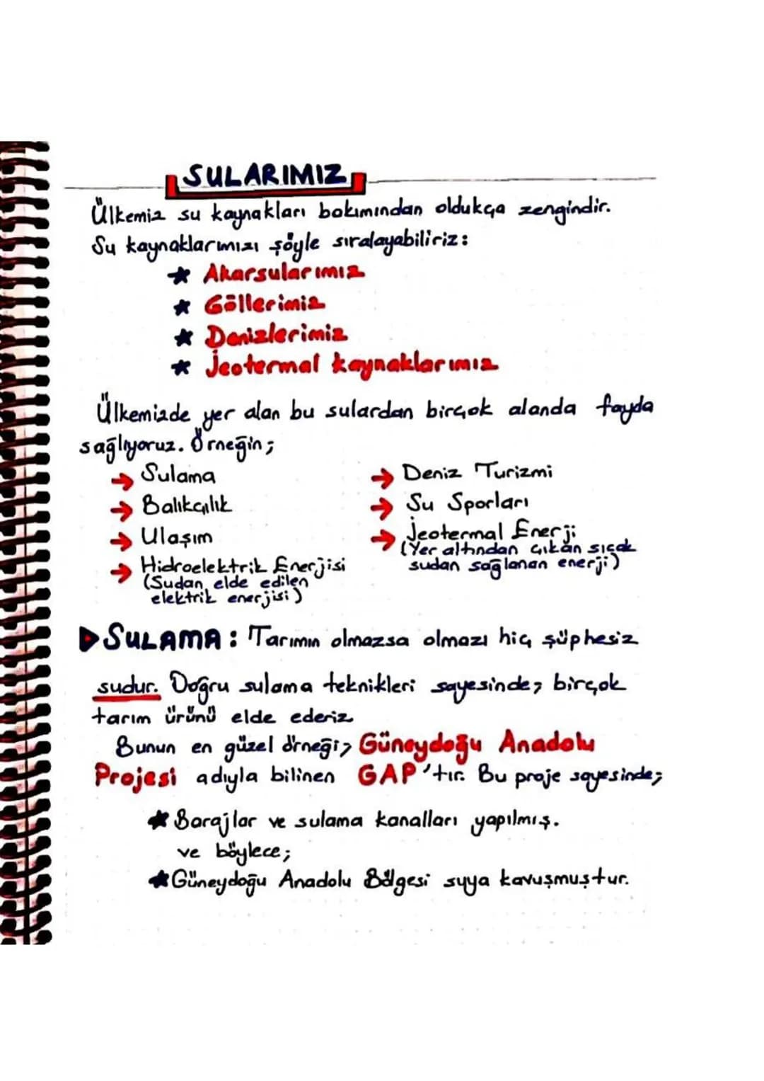 SULARIMIZ
▷ DENİZ TURIZMİ: Özellikle AKDENİZ ve EGE
kıyıları, oldukça sıcak olduğu için, bu kıyılarımızda
denize girme süresi uzundur.
Özell