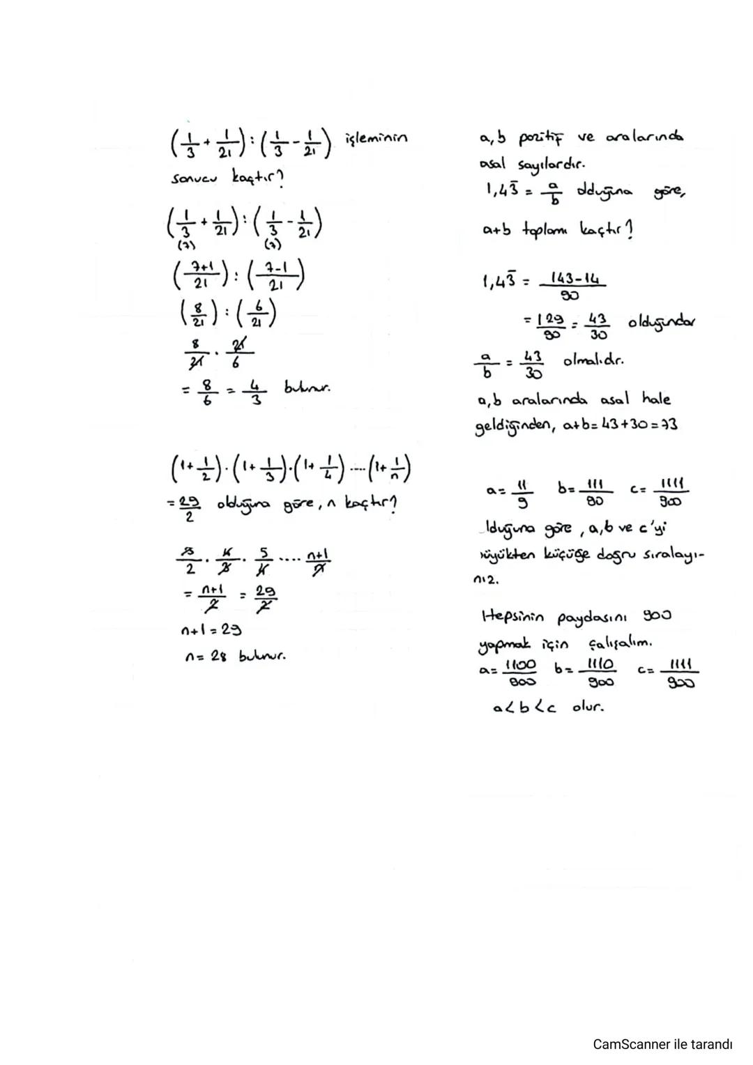 RASYONEL SAMILAR
ave b tam sayı olmak üzere;
a ifadesine kesir, a'ya pay, b'
ye payda denir.
Kesir Çeşitleri
Basit Kesir:
Payi paydasından m
