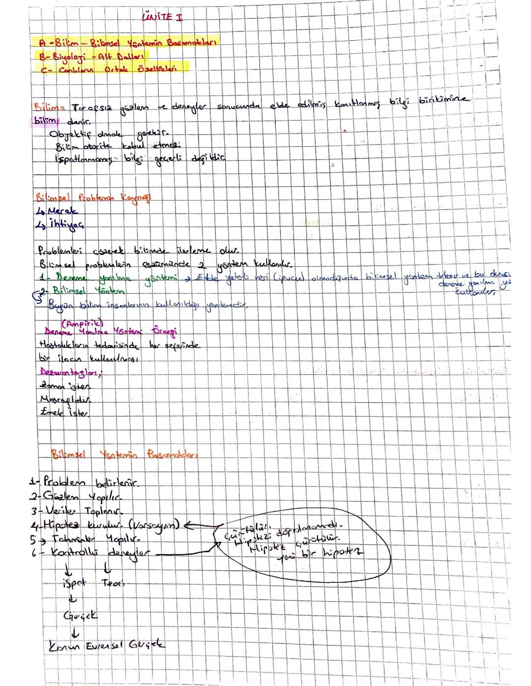 biyoloji 9.sınıf ünite1