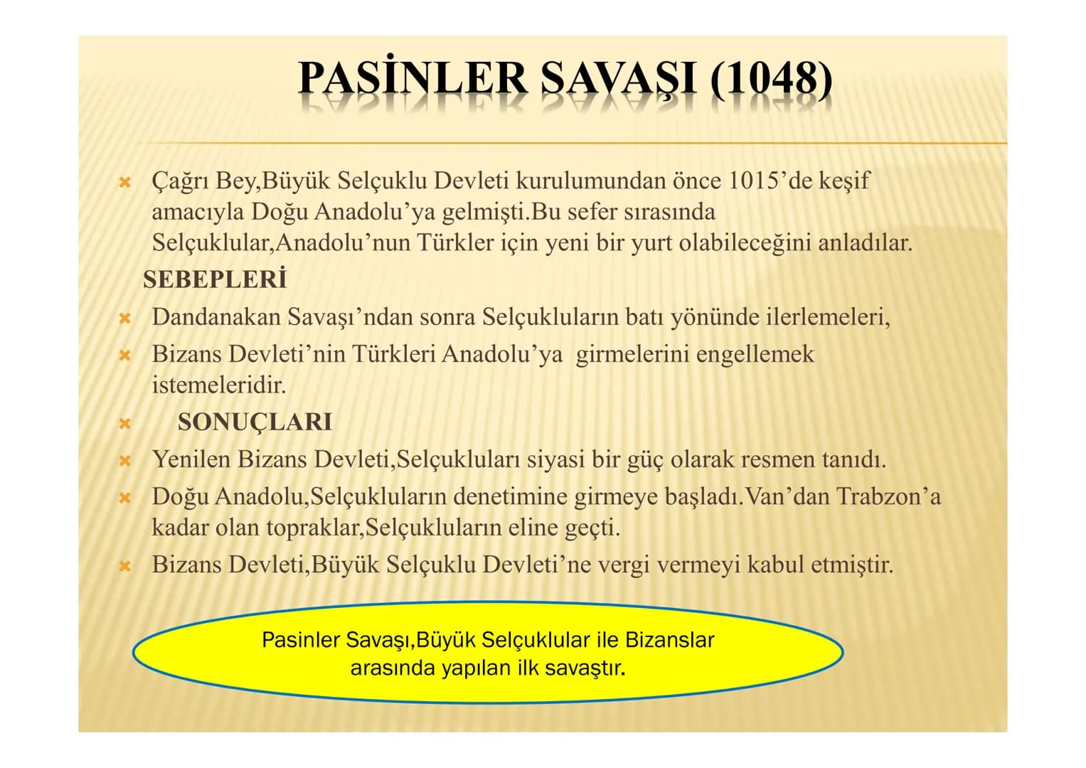 İLK TÜRK İSLAM DEVLETLERİ
MALAZGİRT TALAS SAVAŞI(751)
Orta Asya'ya doğru yayılmaya çalışan Çinliler, Orta
Asya'da fetih hareketlerinde bulun