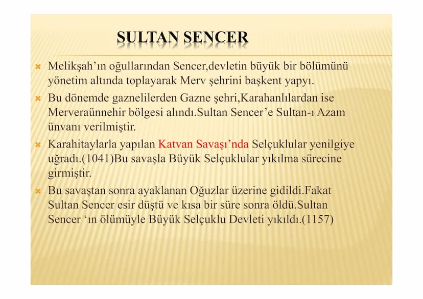 İLK TÜRK İSLAM DEVLETLERİ
MALAZGİRT TALAS SAVAŞI(751)
Orta Asya'ya doğru yayılmaya çalışan Çinliler, Orta
Asya'da fetih hareketlerinde bulun