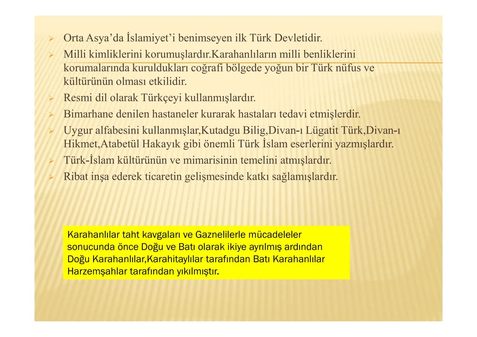 İLK TÜRK İSLAM DEVLETLERİ
MALAZGİRT TALAS SAVAŞI(751)
Orta Asya'ya doğru yayılmaya çalışan Çinliler, Orta
Asya'da fetih hareketlerinde bulun