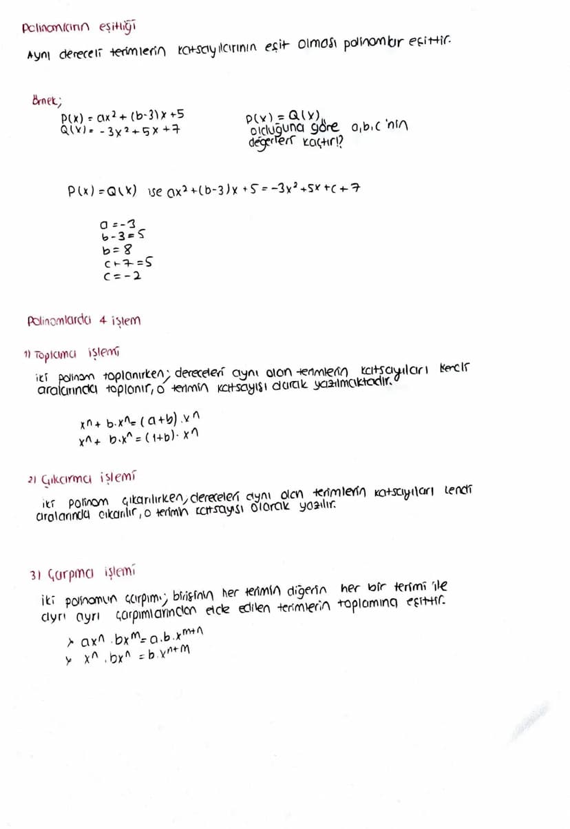 POLINOMLAR
20101, 92, 93, ..., an ER ve nEN olmak üzere;
x3
P(X) = a + a₁₁ x²+ a₂.x² + α, x³ + ... + an.xn bluimindeki ifaclelere
x değişken