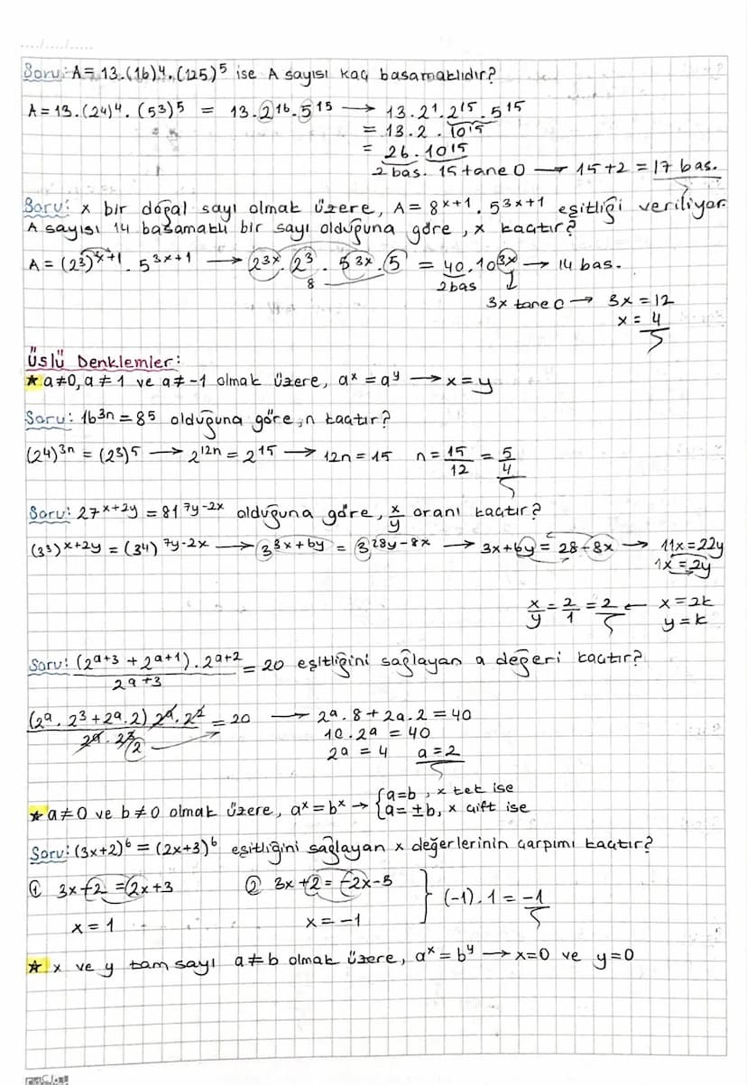 ÜSLÜ SAYILAR
aER-Love nEN olmak üzere, an = a. a.... a,
* 9° = 1
a₁ =a
*(-1)2=1
(-1)20-1=-1
n tane
*a pozitif gerçek, n bir tam.
sayı
ise,
(