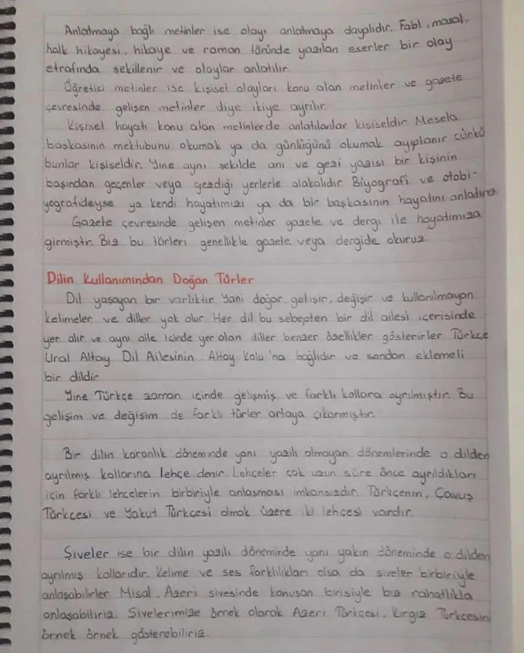 9. sınıf edebiyat 1. ünite özet