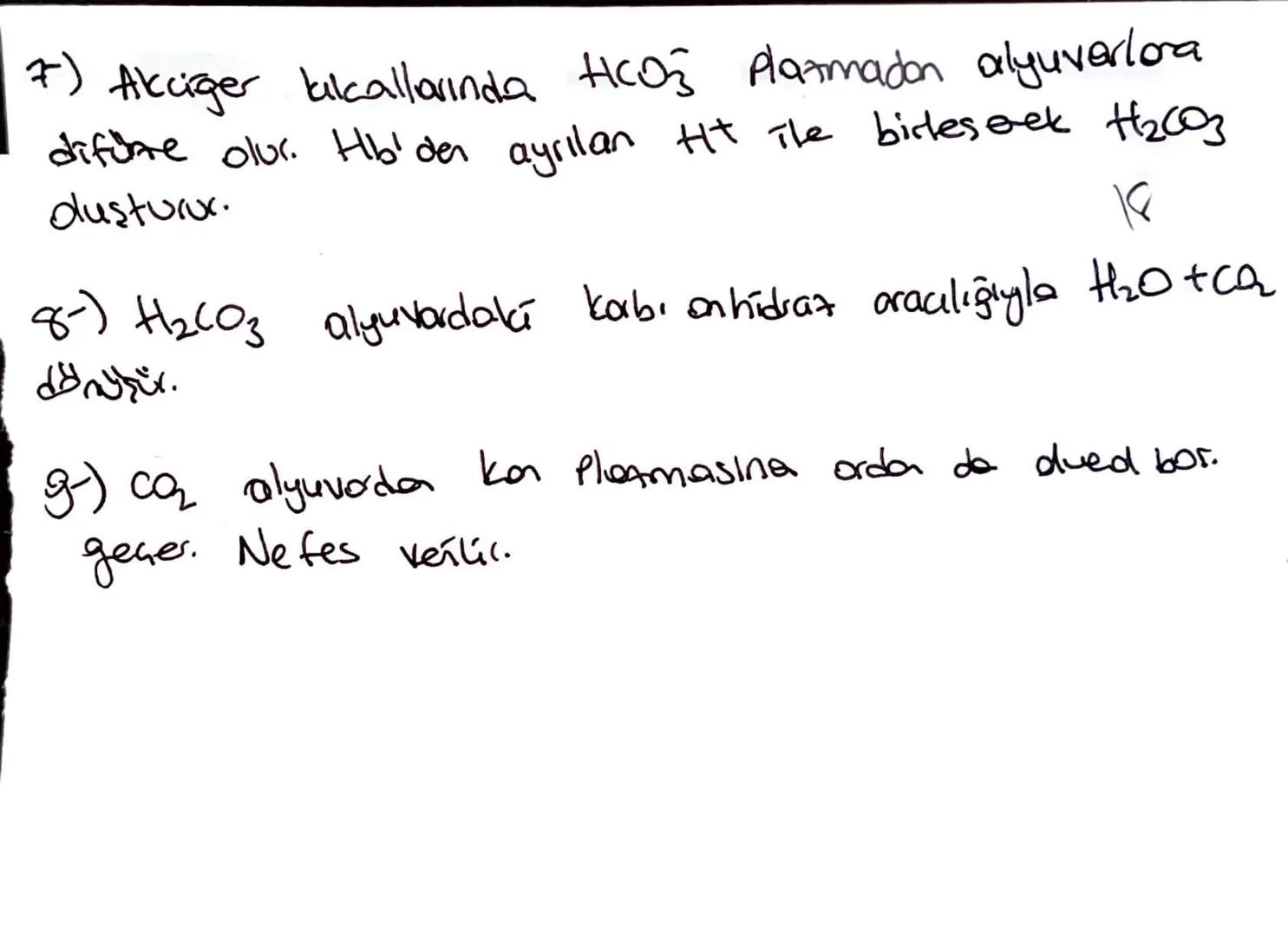 Oksijenin kasmi basınanın yüksek olduğu yetude
akciğer alveol kulallarında Hb molekülü a bağlar
O₂ basıncının düştüğü yerde doku kulallarınd